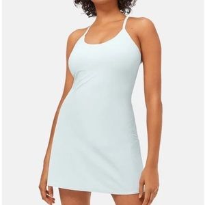 Outdoor voices exercise dress dusty blue